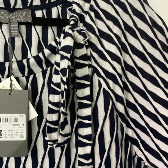 Selection by Ulla Popken NWT midi knit stripped 3/4 sleeve dress size 16/18 - Picture 3 of 7